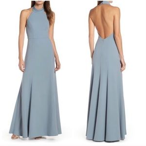 Jenny Yoo Petra Halter Crepe bridesmaid dress